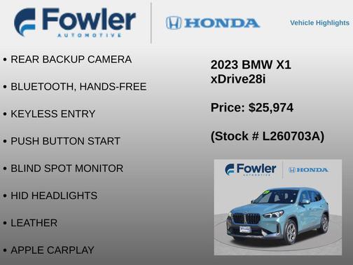 Green Metallic 2023 BMW X1 xDrive28i
