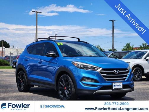Caribbean Blue 2017 Hyundai TUCSON Night