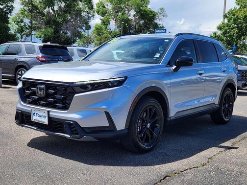 Solar Silver Metallic 2025 Honda CR-V Hybrid Sport AWD