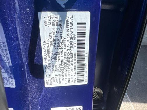 Blue 2025 Honda CR-V EX-L AWD