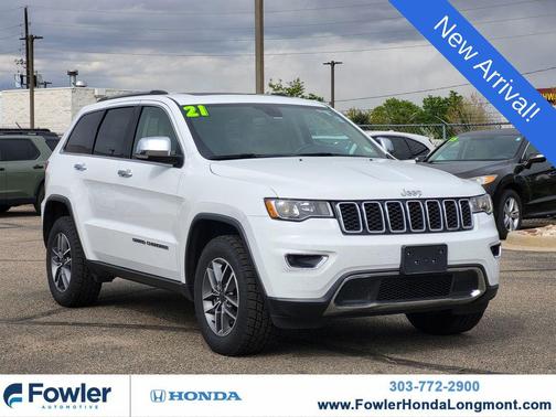 Bright White Clearcoat 2021 Jeep Grand Cherokee Limited