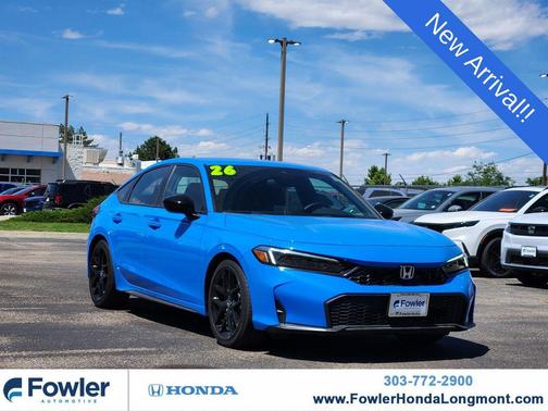 Blue Lagoon Pearl 2025 Honda Civic Sport