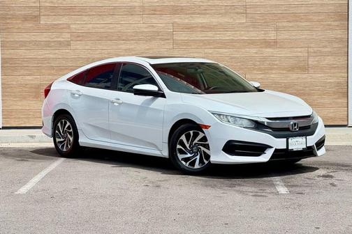 White 2018 Honda Civic EX