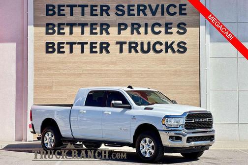 Bright White Clearcoat 2022 RAM 3500 Big Horn Mega Cab 4x4 6'4' Box