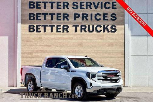 Summit White 2023 GMC Sierra 1500 SLE