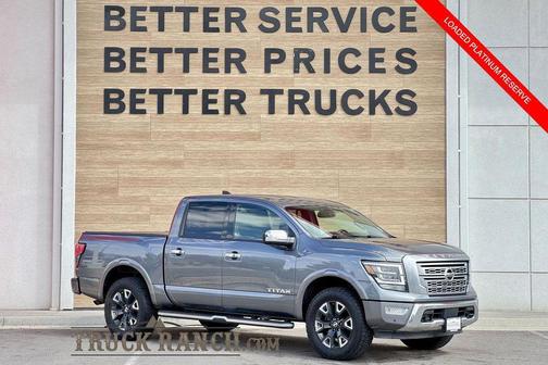 Gun Metallic 2022 Nissan Titan Platinum Reserve
