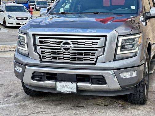 Gun Metallic 2022 Nissan Titan Platinum Reserve