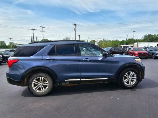 Blue Metallic 2021 Ford Explorer XLT