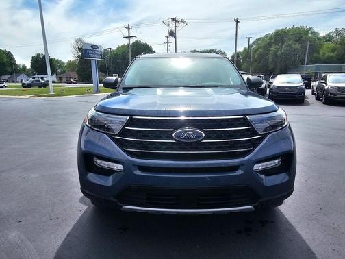 Blue Metallic 2021 Ford Explorer XLT