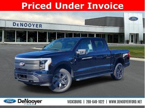 Antimatter Blue Metallic 2025 Ford F-150 Lightning Flash