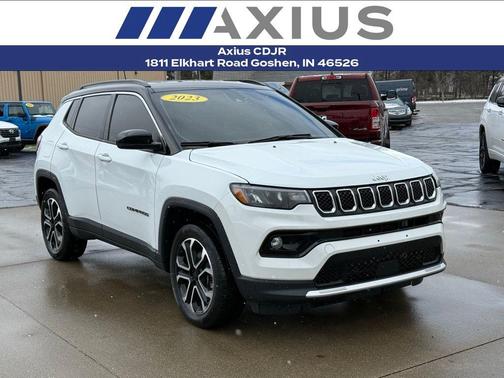 Bright White Clearcoat 2023 Jeep Compass Limited