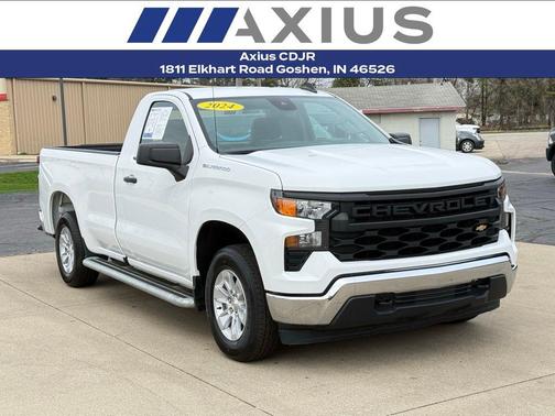 Summit White 2024 Chevrolet Silverado 1500 WT