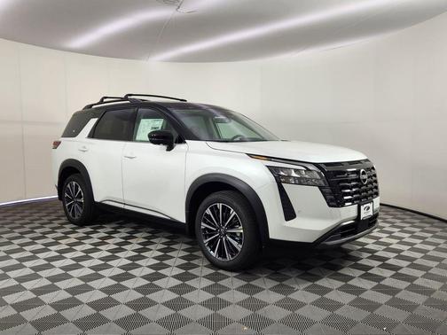 White 2026 Nissan Pathfinder Platinum