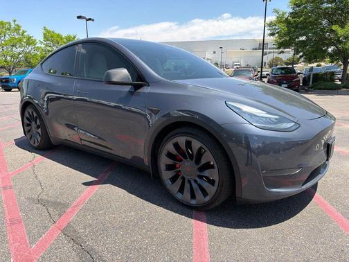 Gray 2020 Tesla Model Y Performance Dual Motor All-Wheel Drive