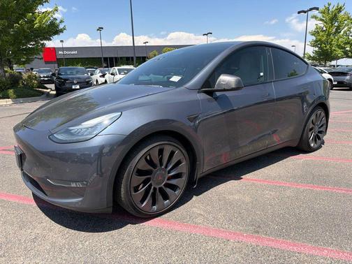 Gray 2020 Tesla Model Y Performance Dual Motor All-Wheel Drive