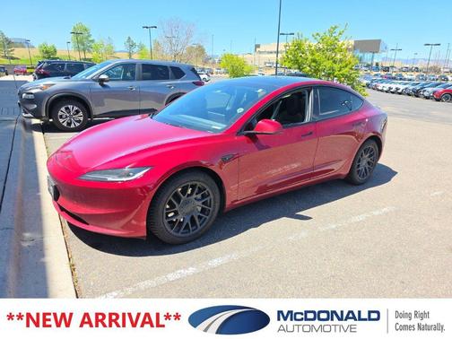 Ultra Red 2024 Tesla Model 3 Long Range