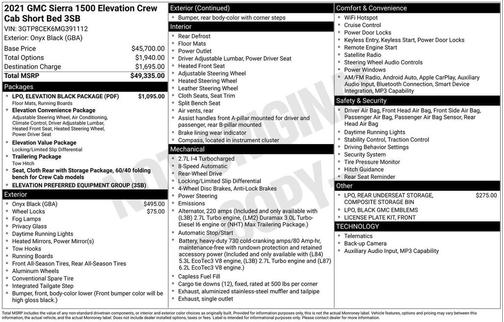 2021 GMC Sierra 1500 Elevation