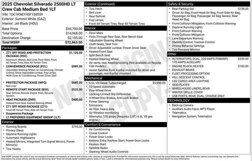 2025 Chevrolet Silverado 2500 LT