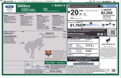 2022 Ford Bronco Outer Banks