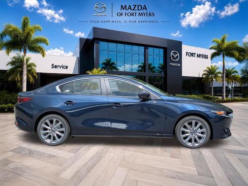 Deep Crystal Blue Mica 2026 Mazda Mazda3 FWD w/Preferred Package