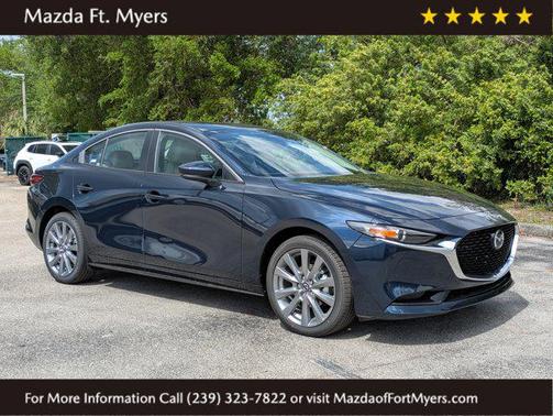 Deep Crystal Blue Mica 2026 Mazda Mazda3 FWD w/Preferred Package