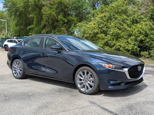 Deep Crystal Blue Mica 2026 Mazda Mazda3 FWD w/Preferred Package