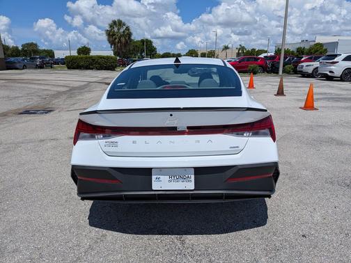 Serenity White 2025 Hyundai ELANTRA HEV SEL Sport