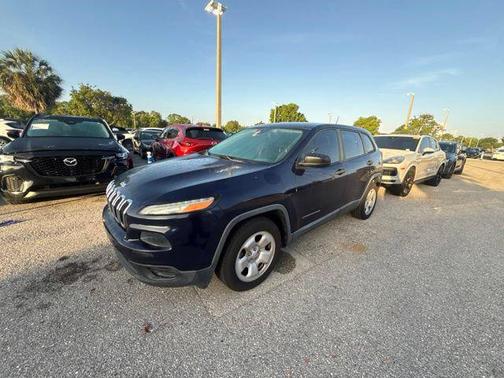 True Blue Pearlcoat 2014 Jeep Cherokee Sport