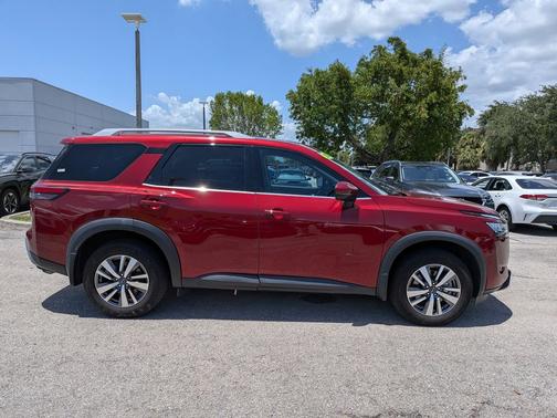 Scarlet Ember 2024 Nissan Pathfinder SL FWD