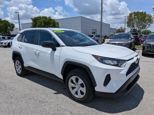 White 2022 Toyota RAV4 LE