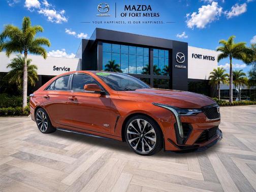Blaze Orange Metallic 2022 Cadillac CT4-V V-Series Blackwing
