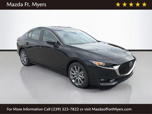 Jet Black Mica 2026 Mazda Mazda3 FWD w/Preferred Package