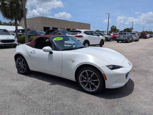 Snowflake White Pearl Mica 2018 Mazda MX-5 Miata Grand Touring