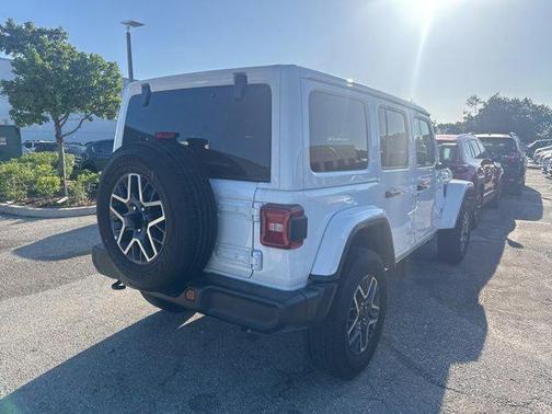Bright White Clearcoat 2025 Jeep Wrangler 4-Door Sahara 4x4