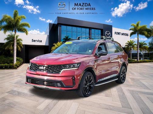 Passion Red Tintcoat 2022 Kia Sorento SX
