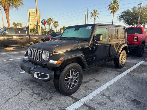 Black Clearcoat 2025 Jeep Wrangler 4-Door Sahara 4x4