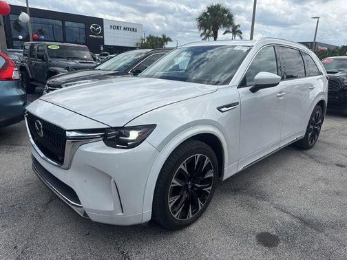 Rhodium White Premium 2024 Mazda CX-90 3.3 Turbo S