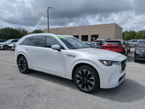 Rhodium White Premium 2024 Mazda CX-90 3.3 Turbo S