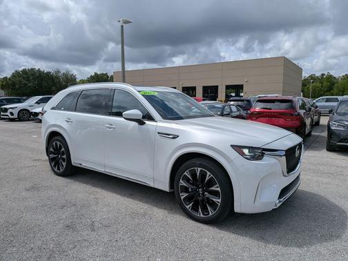 Rhodium White Premium 2024 Mazda CX-90 3.3 Turbo S