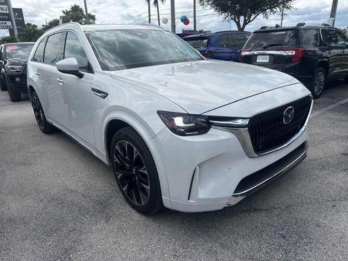 Rhodium White Premium 2024 Mazda CX-90 3.3 Turbo S