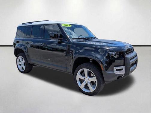 Santorini Black Metallic 2023 Land Rover Defender 110 SE