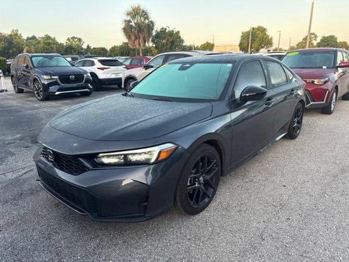 Urban Gray Pearl 2025 Honda Civic Hybrid Sport