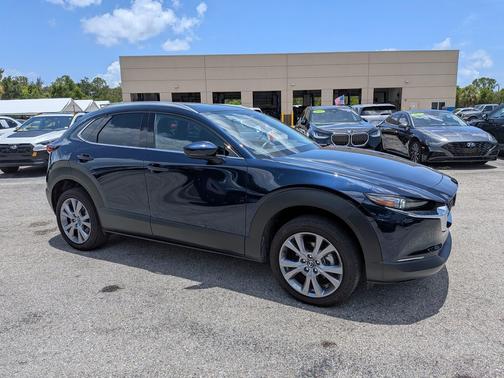 Deep Crystal Blue Mica 2025 Mazda CX-30 2.5 S Premium Package