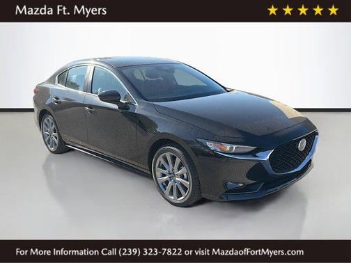 Jet Black Mica 2026 Mazda Mazda3 FWD w/Preferred Package
