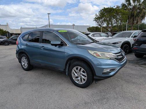 White 2015 Honda CR-V EX-L