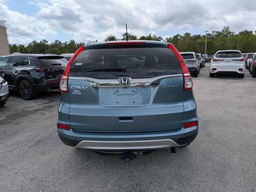 White 2015 Honda CR-V EX-L