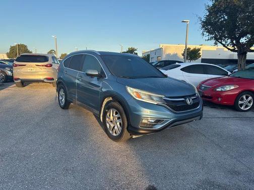 White 2015 Honda CR-V EX-L