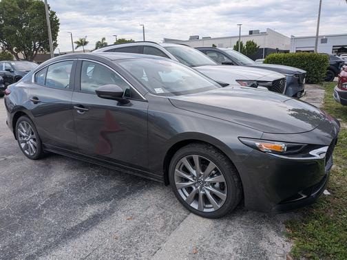 Machine Gray Metallic 2026 Mazda Mazda3 FWD w/Preferred Package