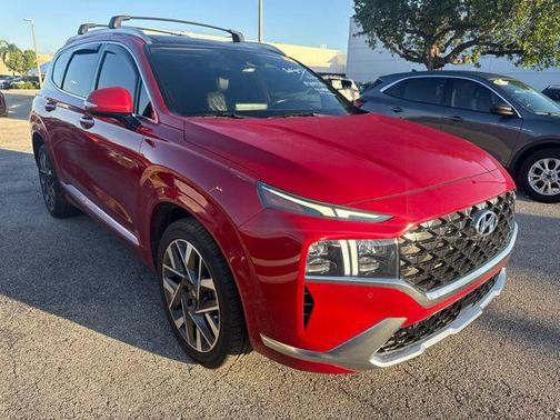 Calypso Red 2022 Hyundai SANTA FE Calligraphy