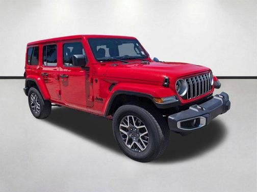 Firecracker Red Clearcoat 2025 Jeep Wrangler 4-Door Sahara 4x4